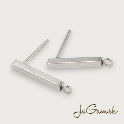 Náušnicové zapínanie 20x2mm chirurgická oceľ 2ks (CH1687)